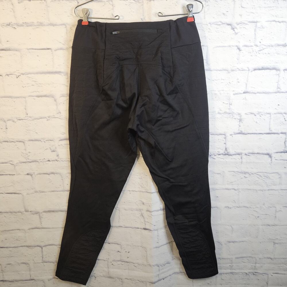 Athleta Peak Hybrid Fleece Tight L Black Womens Winter Hiking Running Leggings - Picture 3 of 6